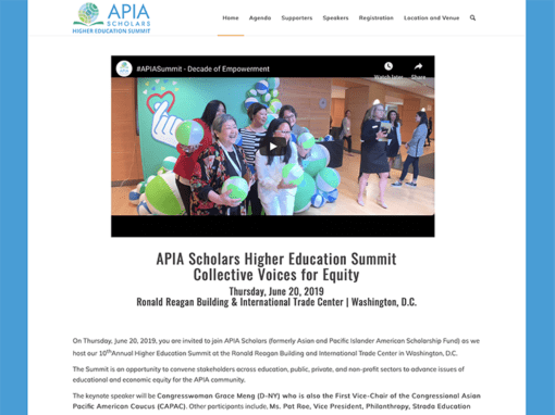 APIA Scholars Higher Education Summit